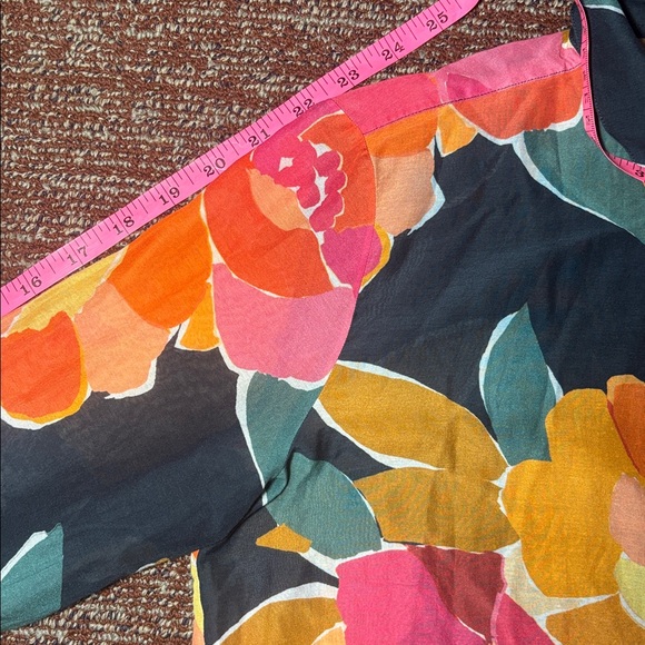 Sezane Pierro black silk top Never Ending Summer button down women’s blouse - Picture 10 of 12